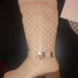 Cream Boots from SHOE DAZZLE